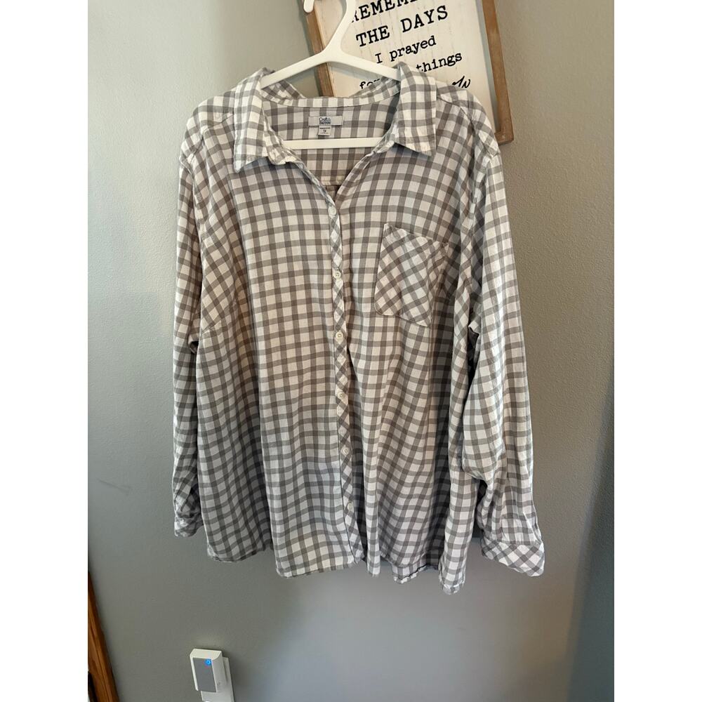 Women’s plus Croft & Barrow Flannel Size 3XL